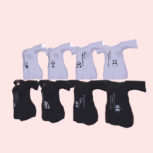 名言パンダだぼだぼTシャツ 缩略图 3
