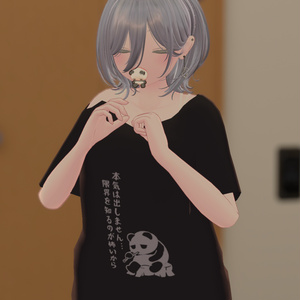 名言パンダだぼだぼTシャツ 缩略图 5