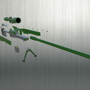 【VRChat向け】【3Dモデル】L96A1 缩略图 4