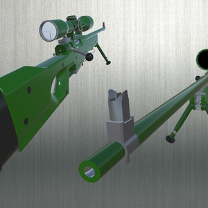 【VRChat向け】【3Dモデル】L96A1 缩略图 3