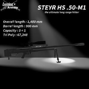 【VRChat向け】【3Dモデル】STEYR HS .50-M1