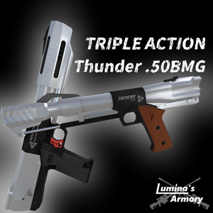 【VRChat向け】【3Dモデル】Triple Action Thunder .50BMG