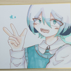オリジナルキャラクター色紙