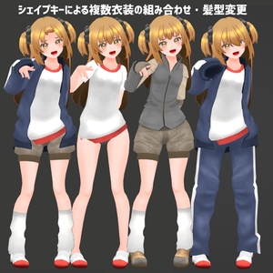 VRChat想定オリジナル3Dモデル『Midia（ミディア）Ver2』および『Chibi Midia（ちびミディア）Ver2』 缩略图 6