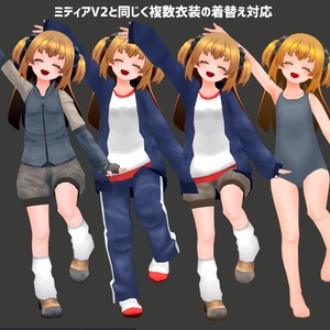 VRChat想定オリジナル3Dモデル『Midia（ミディア）Ver2』および『Chibi Midia（ちびミディア）Ver2』 缩略图 3