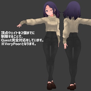 オリジナル3Dモデル『スミレ』 缩略图 4