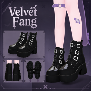 【複数アバター対応】Velvet Fang 【VRC用靴】