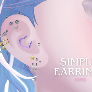 シンプルピアス　cute