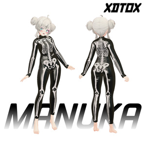 [5アバター対応] SKELETON skin for jumper suit [material] 缩略图 5