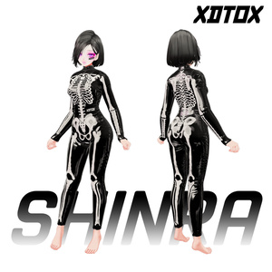 [5アバター対応] SKELETON skin for jumper suit [material] 缩略图 6