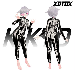 [5アバター対応] SKELETON skin for jumper suit [material] 缩略图 8