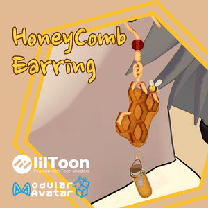 はちみつイアリング -HoneyComb Earring-