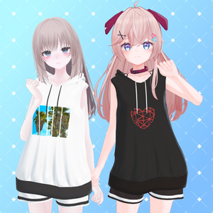 【11アバター対応】Sleeveless Hoodie 缩略图 10