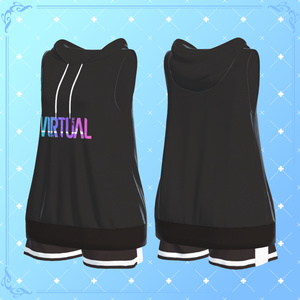 【11アバター対応】Sleeveless Hoodie 缩略图 3