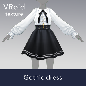 【VRoid texture 03】ゴシックワンピース