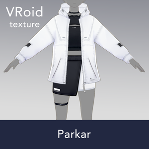 【VRoid texture 17】スポーティーパーカー