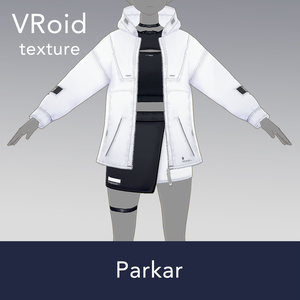 【VRoid texture 17】スポーティーパーカー