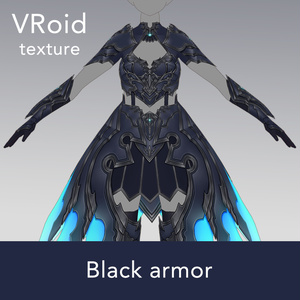 VRoid texture 39] Black Armor
