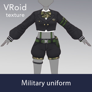 [VRoid Texture 61] Military Uniform