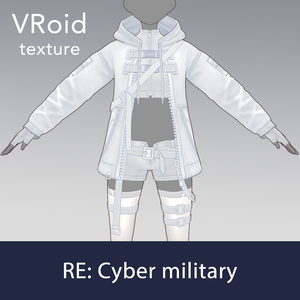 【VRoid texture 72】サイバーミリタリー REMAKE