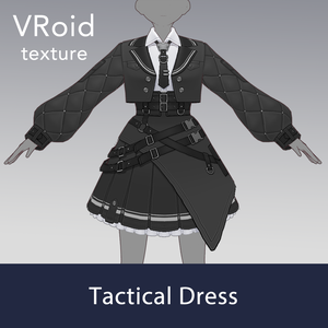 【VRoid texture 82】タクティカルドレス