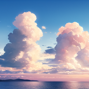 A4サイズ300dpi、カラー背景素材_空001