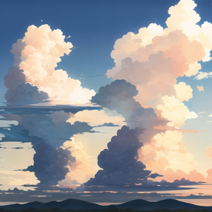 A4サイズ300dpi、カラー背景素材_空002