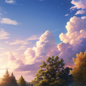 A4サイズ300dpi、カラー背景素材_空004