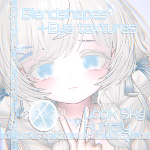【6アバター対応】☁️Look sky☁️Face BlendShape(Animation)+Eye texture 缩略图 2