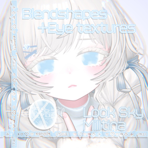 【6アバター対応】☁️Look sky☁️Face BlendShape(Animation)+Eye texture 缩略图 5