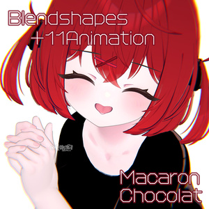 【無料/Free】【ショコラ -Chocolat 】🔴Macaron🔴Face BlendShape Animation+Tex 缩略图 2