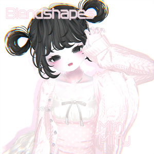 【ミルフィ-Milfy】🤍Mimi🤍Face BlendShape Animation 缩略图 2