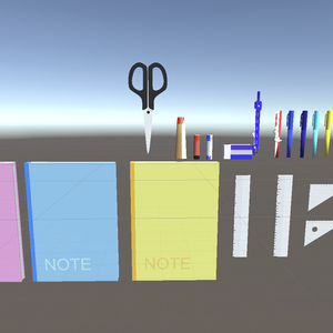 【unitypackage、fbx】文房具セット①