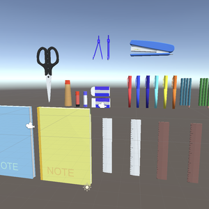 【unitypackage、fbx】文房具セット②