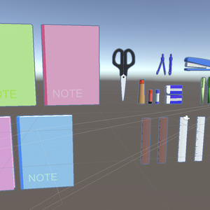 【unitypackage、fbx】文房具セット③