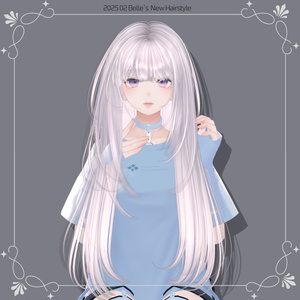 [3D Alpha hair] Long Layerd HAIR 缩略图 4