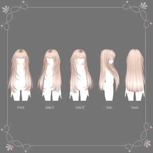 [3D Alpha hair] Long Layerd HAIR 缩略图 7