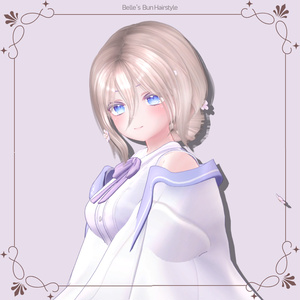 【7アバター対応】 Bun HAIR 【VRChat用ヘアモデル】 缩略图 6