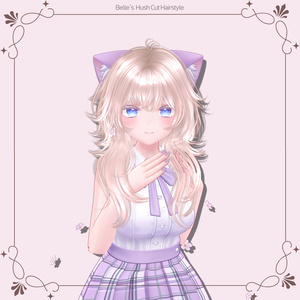 【7アバター対応】 Hush-cut HAIR 2.0【VRChat用ヘアモデル】 缩略图 7