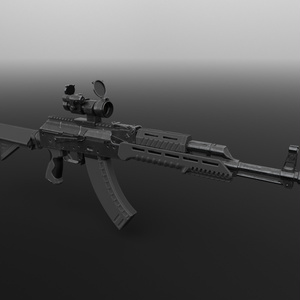 modernize AKM.fbx unityアセット同梱