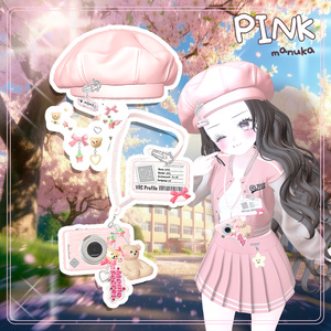 【9アバター】Spring School Accessory Set 【全6色 / 名札改変OK / キーリング＆ピンON・OFF】 缩略图 5