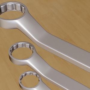 メガネレンチ3Dモデル　5種 缩略图 5
