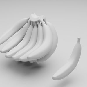 バナナ3Dモデル 缩略图 5