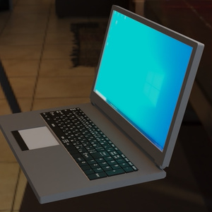 ノートパソコン3Dモデル 缩略图 3