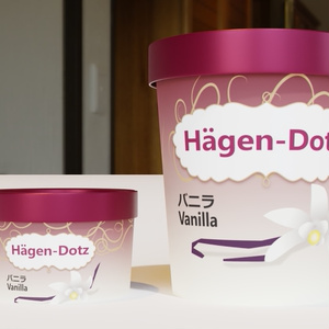 ハーゲンダッツ風アイス3Dモデル 缩略图 4