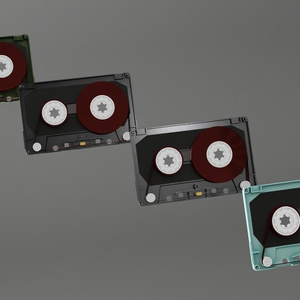 カセットテープ4種　3Dモデル　その2 缩略图 5