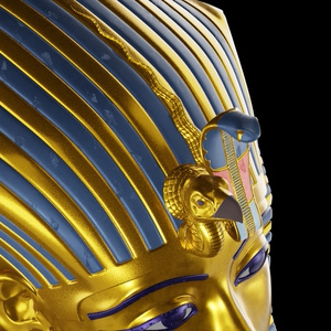 ツタンカーメン黄金のマスク　3Dモデル 缩略图 3