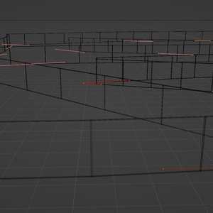 グリーンフェンス　3Dモデル 缩略图 2