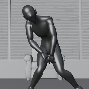 自動的に中腰を強いられる部屋　3Dモデル 缩略图 11