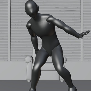 自動的に中腰を強いられる部屋　3Dモデル 缩略图 10